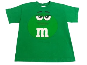 M&M Girls Short Sleeved T-Shirt Youth Medium Green M&M Character 2011 - Picture 1 of 6