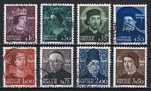 Portugal 1949, Af. 705 a 712 Usado Juego Completo CV 107,00€/$ 124,40 Leer Nota - Imagen 1 de 1