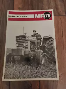 Original Prospekt Massey Ferguson MF 178 tractor tractor tractor - Imagen 1 de 4