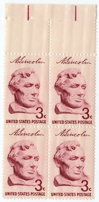 Scott #1114 Abraham Lincoln Block of 4 Stamps - MNH - Image 1 of 2