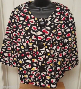 Ruby Rd Womens Jacket Coat Size 18 Multicolor - Picture 1 of 4