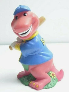Barnie Baseball Theme Piggy Bank Vintage  - Picture 1 of 7