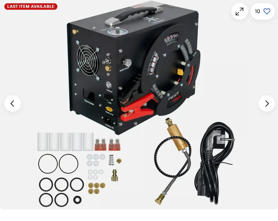 PARTS ONLY TUXING PCP AIR Compressor,4500PSI Oil/Water-Free Built-in Transformer - Image 1 of 1