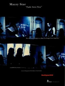 1993 Mazzy Star "Fade Into You" Song Release Music Industry Promo Reprint Ad - Picture 1 of 1