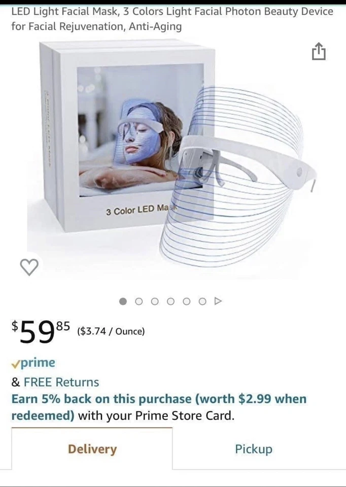 LED Light Facial Mask - Image 1 of 4