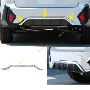 Parachoques trasero de acero cromado para Subaru Crosstrek 2024 2025 moldura cubierta de labios moldura - Imagen 1 de 6