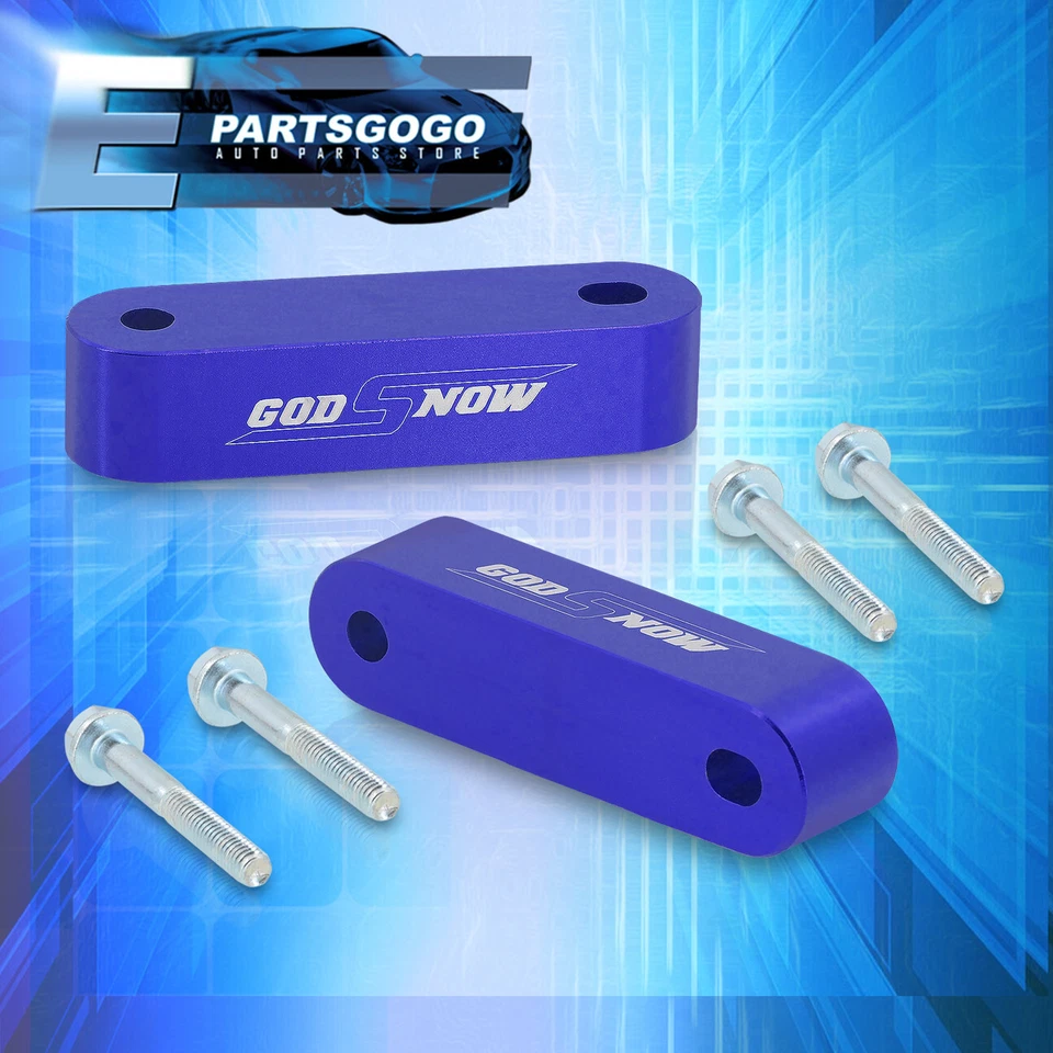 For 88-00 Acura Honda Integra CRX Civic 22MM Blue JDM Hood Spacer Risers + Bolts Foto 1 de 3