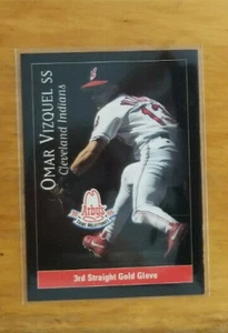 1996 Indians Arby's 1995 Team Milestones #6 Omar Vizquel (grobe Form) - Bild 1 von 1
