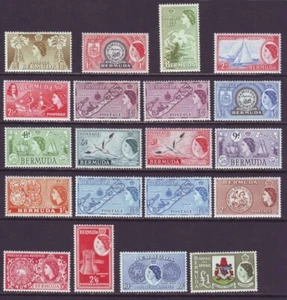 Bermuda 1953 SC 143-162 MH Set - Picture 1 of 3