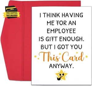 Administrative Professional Day Gifts Boss'S Day Card for Men Women, Retirement - Picture 1 of 6