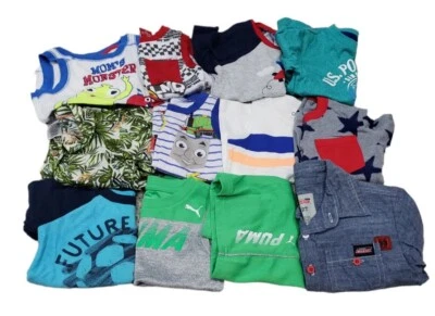Lote de 12 camisetas regata Puma Goodlad Dickies Oshkosh meninos tamanho 2T botões - Imagem 1 de 4