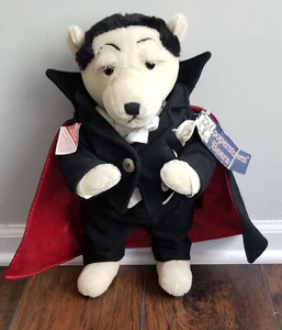 Cooperstown Bears Plush Bella Lugosi as Dracula with Tag SIGNED - Picture 1 of 6