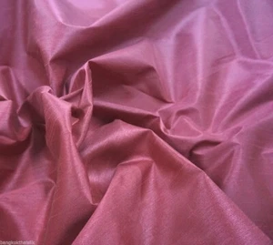 Dark Dusty Rose Dupioni Faux Silk Fabric Material Bridesmaid Dress Scarf Skirts - Picture 1 of 4