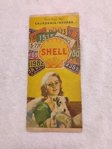 1930er Shell Highway Karte von Kalifornien und Nevada - Bild 1 von 3