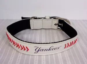 New York Yankees Baseball MLB Dog Collar ~ Pets First ~ 19 Inches ~ Excellent! - Picture 1 of 6