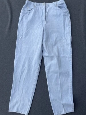 Susan Bristol Jeans Womens 12 Light Blue Denim Wide Leg High Rise Stretch Waist - Image 1 of 4