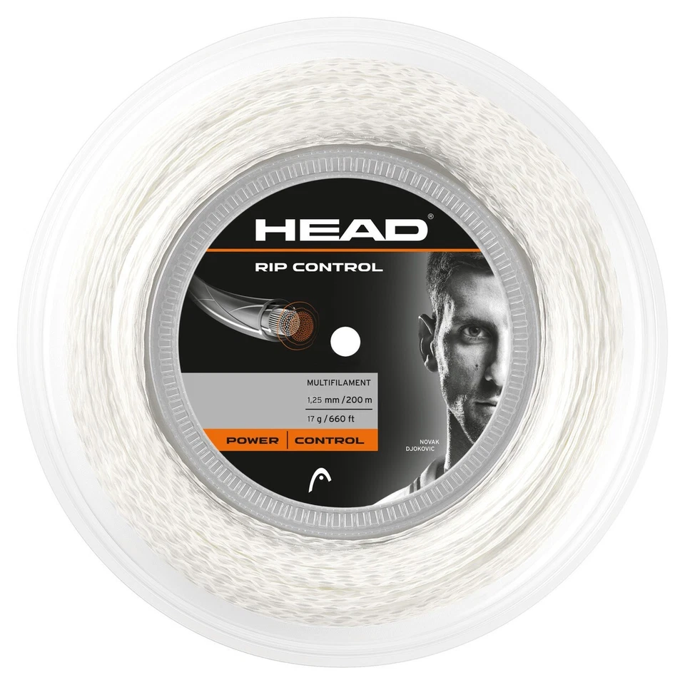 Head RIP CONTROL 17 1,25mm 660ft 200m Rolle (weiß) Tennisschläger Saite - Bild 1 von 1