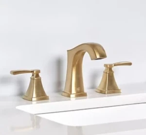 allen + roth 67124W-614408 Chesler 2-handle 8-in, Brushed Gold #3808607 - Picture 1 of 2