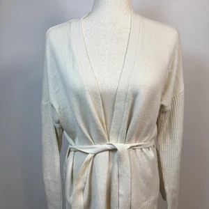 Wollmischung LUCKY BRAND Damen Strickjacke vorne offen mit Gürtel Größe M - Bild 1 von 11