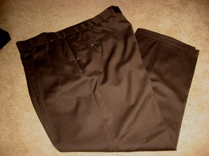 Pantalones de vestir de lana forrados 44 x 29 marrón JOS A BANK para hombre nuevos sin etiquetas - Imagen 1 de 1