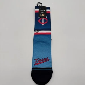Size Large Men's 9-13 Stance Minnesota Twins Socks NEW NWT MLB Baseball - Picture 1 of 4