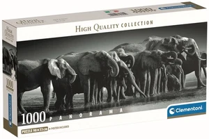 NEW Clementoni Panorama Jigsaw Puzzle 1000 Pieces HQC Herd Of Giants - Picture 1 of 2