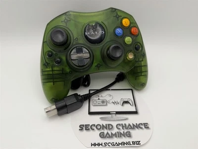 Original Xbox Controller Wired Halo Green S-Type Genuine Official - Refurbished - Image 1 of 4