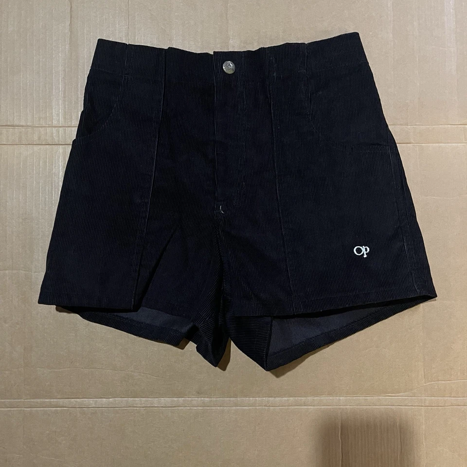 Vintage Ocean Pacific Black Corduroy Shorts Sz 30 Surf Dogtown 70s/80s NWT - Image 1 of 4