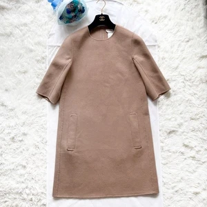 Max Mara Women's Long Dress Camel Brown Angora wool USA 6 FR 38 from Japan - Picture 1 of 24