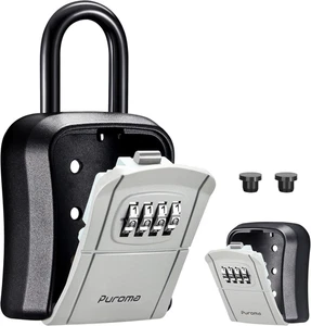 Caja de Cerradura de Llave, Caja de Cerradura Combinada Portátil Montada en la Pared Caja de Almacenamiento de Llave para Casa - Imagen 1 de 12