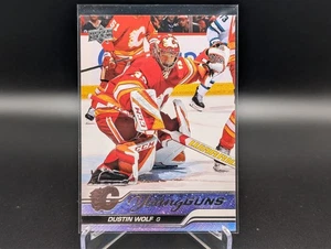 2023-24 Upper Deck Series 1 DUSTIN WOLF #210 Young Guns RC Calgary Flames - Picture 1 of 2