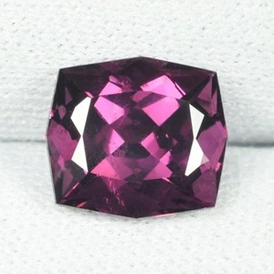 2.96 ct BEST GRADE PURPLE PINK NATURAL RHODOLITE GARNET Fancy Cut See Vdo 3521 J - Picture 1 of 3