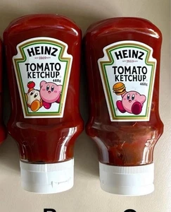 Mit Freebie 2 Flaschen Limited Kirby Edition Heinz Collab Tomatenketchup Japan - Bild 1 von 5