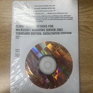 Microsoft Windows Server 2003 R2 Standard enterprise editions. 5 Client Sealed - Picture 1 of 8