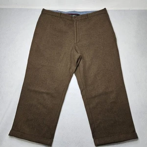 Pantalones de vestir Woolrich 97 % lana espiga pantalones pantalones para hombre 40x25 rectos - Imagen 1 de 14