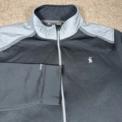 Under Armour Storm Full Zip Jacket Black Grey 2XL Loose Fit Mens Infrared - Image 1 of 4