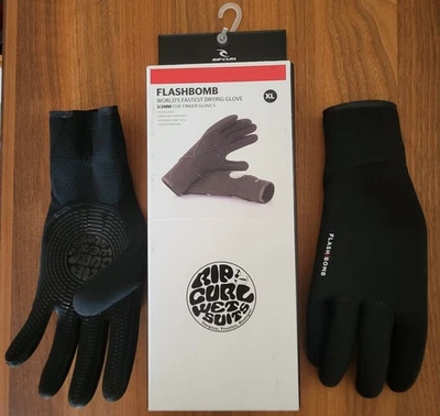 Neopren Surf Handschuhe - Rip Curl Flashbomb 3/2mm – 5 Finger – Größe XL - Bild 1 von 2