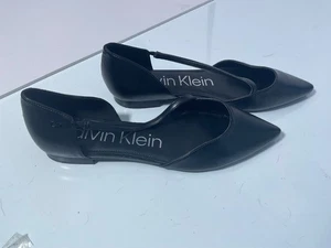 New Women’s size 9M CALVIN KLEIN black Flats shoes - Picture 1 of 6