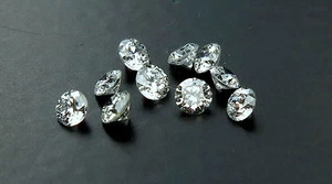 Natural Loose Diamond Round Brillant Cut White G H Color SI1 Clarity 10 Pcs Q19 - Picture 1 of 3