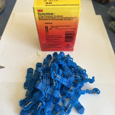 Scotchlok 952X Terminals T-Tap Disconnect Terminals  New Box of 50 - Image 1 of 4