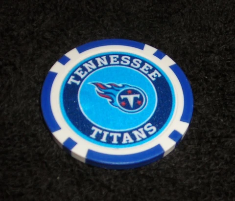 NFL TENNESSEE TITANS SOUVENIR COLLECTIBLE POKER CHIP GOLF BALL MARKER Cover