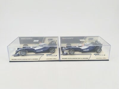  MINICHAMPS 1/43 WILLIAMS-TOYOTA SHOWCAR 2009 K.NAKAJIMA #17 + N.ROSBERG #16 - Immagine 1 di 3