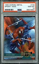 1995 Marvel Metal #134 Spider-Man PSA 10 💎 🔥RARE🔥