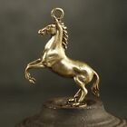 Mini Vintage Brass Portable Horse Pendant Home Office Decor Ornament Uk Stock