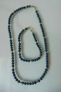 Emebellecedor Antiguo Set de Bisuteria, Cadena Y Pulsera, Perla-Cadena, 925 - Imagen 1 de 4