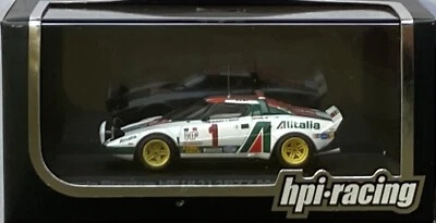 1/43 HPI Racing #980 Lancia Stratos Winners 1977 Monte Carlo #1 Munari & Maiga - Image 1 of 4