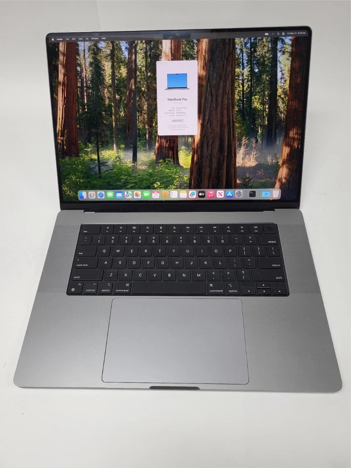 MacBook Pro 16 gris espacial 2021 M1 MAX 32 GB 1 TB 24 núcleos GPU A2485 Foto 1 de 1