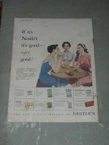 NESTLE'S  1953  Vintage   14" X 12"  (Approx)  Orig UK   Advert - Picture 1 of 1