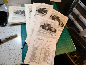 Hubley '32 Chev Coupe #4869 Diecast Car Model Parts List & Assembly Brochure - Picture 1 of 6