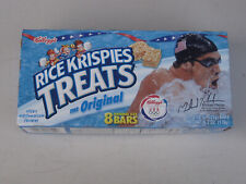 Michael Phelps 2008 Olympics Rice Krispies Treats box (opened) no treats!